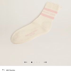 Never worn NWT Golden goose SOCKS pink size small that states fits sizes 35-39